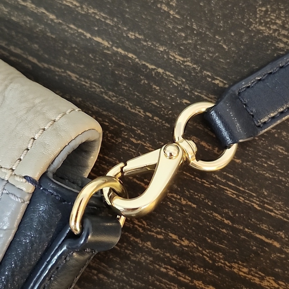 KATE SPADE NEW YORK Color Block Block Gray Tan Classic Crossbody - Picture 12 of 14